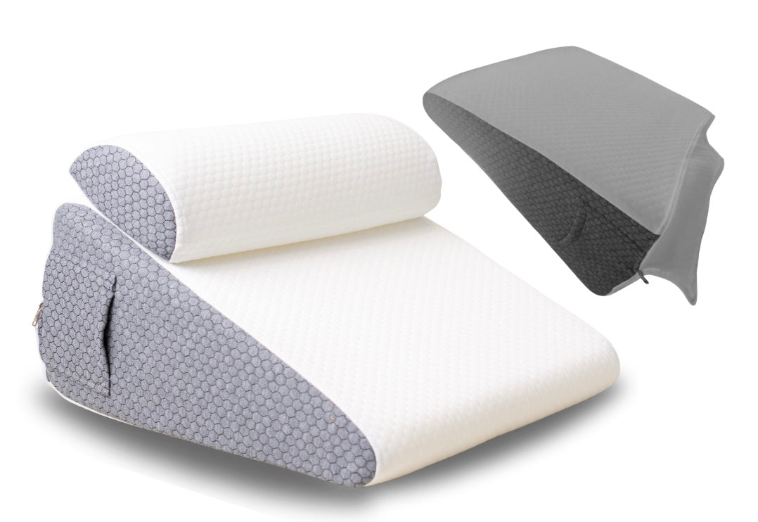 The Hiquo Wedge Pillow + Free 100% Light Blocking Sleep Mask