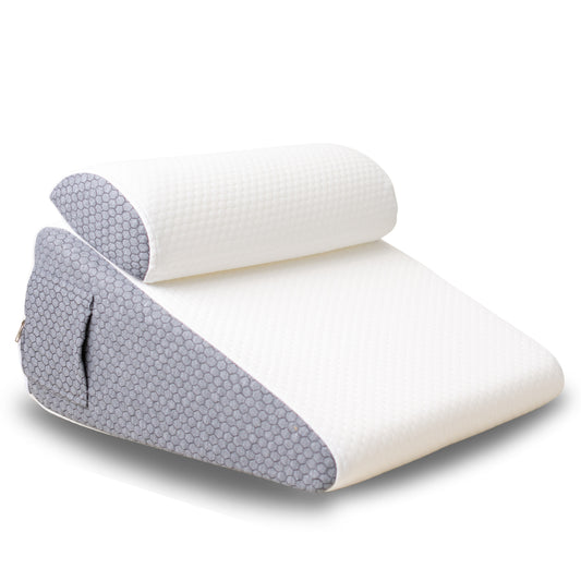The Hiquo Wedge Pillow + Free 100% Light Blocking Sleep Mask