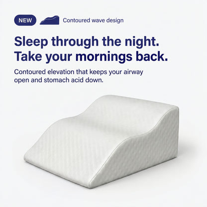 Hiquo Contoured Wave Wedge Pillow
