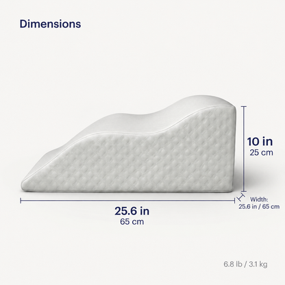 Hiquo Contoured Wave Wedge Pillow