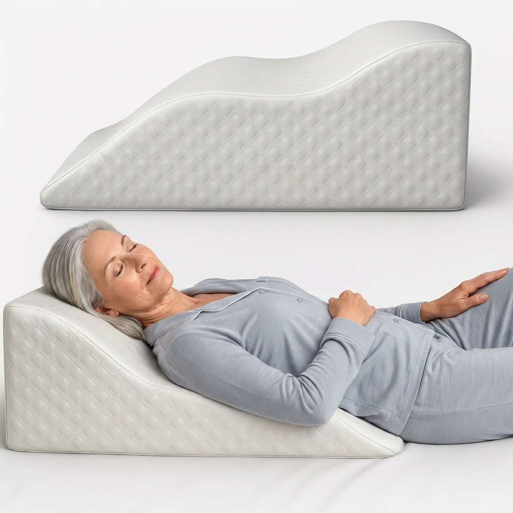 Hiquo Contoured Wave Wedge Pillow