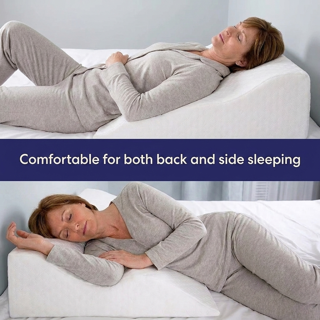 Hiquo Contoured Wave Wedge Pillow