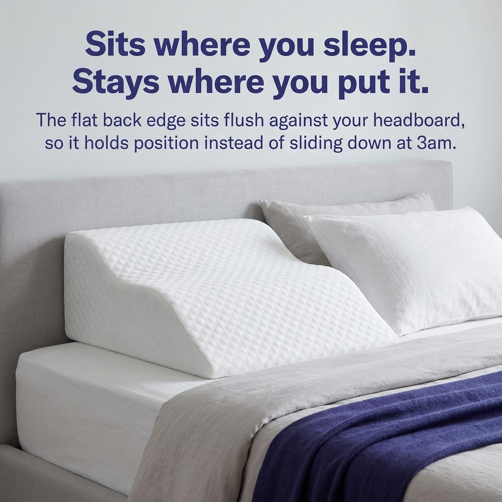 Hiquo Contoured Wave Wedge Pillow